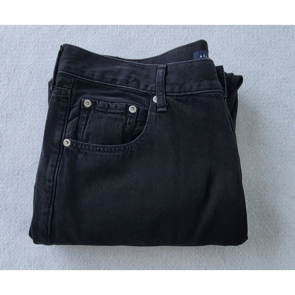 Aeropostale Jeans Womens Baggy Black High Waist Size 14R NEW - Picture 16 of 16